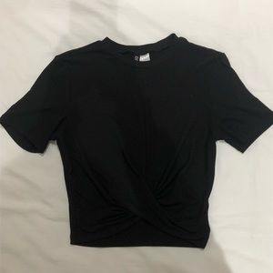 Black crop top